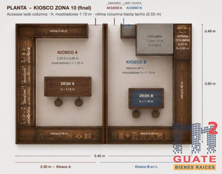M2Guate-V10100-Kiosko-en-Venta-Guatemala-Zona-10